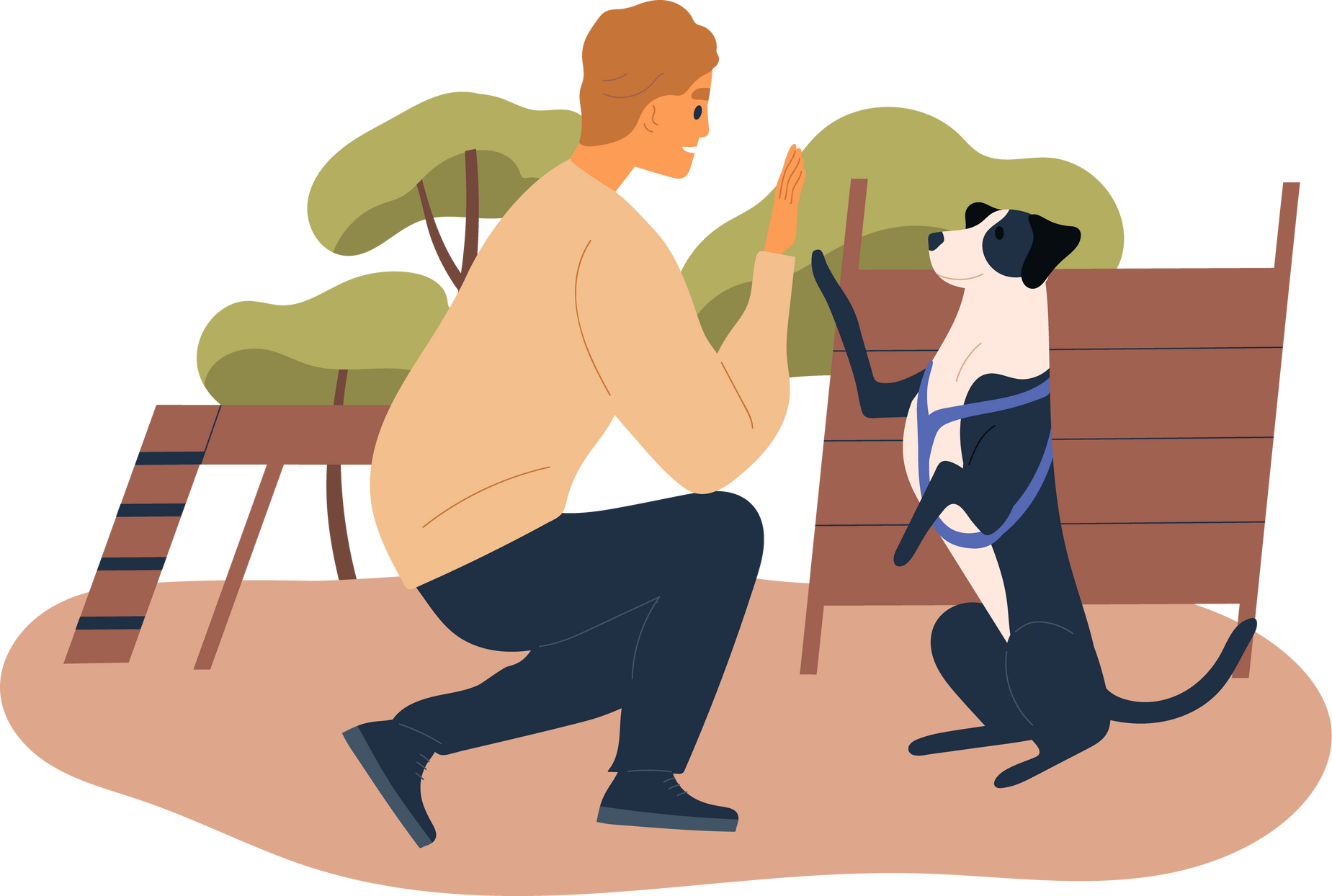 Dog Training Illustration